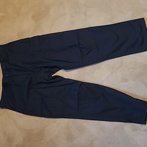 Black military cargo pants